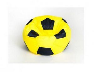 Кресло-мешок Мяч малый желто-черное в Миассе - miass.ok-mebel.com | фото 1
