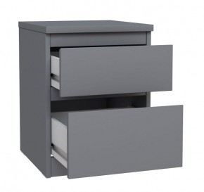 2.03.03.050.4 КАСТОР тумба 2 ящика RU серая в Миассе - miass.ok-mebel.com | фото 2