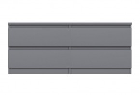 2.03.03.100.4 КАСТОР тумба 4 ящика RU серая в Миассе - miass.ok-mebel.com | фото 2