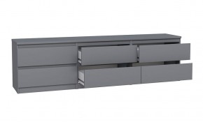 2.03.03.110.4 КАСТОР тумба 6 ящиков RU серая в Миассе - miass.ok-mebel.com | фото 3