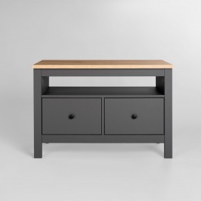2.08.03.080.15 САГА тумба 2 ящика серая/ясень RU в Миассе - miass.ok-mebel.com | фото 2