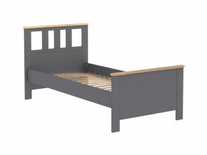 2.08.04.050.15 САГА кровать одинарная 90х200 серая/ясень в Миассе - miass.ok-mebel.com | фото