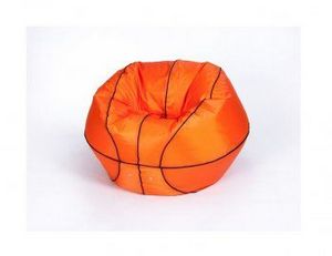 Кресло-мешок Баскетбольный мяч малый оранжево-черное в Миассе - miass.ok-mebel.com | фото 2