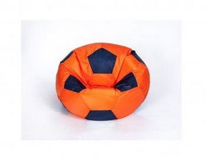 Кресло-мешок Мяч малый оранжево-черное в Миассе - miass.ok-mebel.com | фото 1