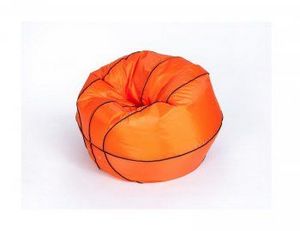 Кресло-мешок Баскетбольный мяч малый оранжево-черное в Миассе - miass.ok-mebel.com | фото 3