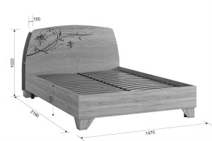 Кровать 1400 Виктория-1 арт. SPV-1.04.1544 в Миассе - miass.ok-mebel.com | фото 5