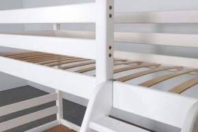 АДЕЛЬ Кровать двухъярусная с наклонной лестницей (белый) в Миассе - miass.ok-mebel.com | фото 6