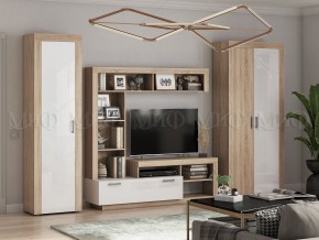 Ангара Пенал (Белый глянец/Сонома) в Миассе - miass.ok-mebel.com | фото 3