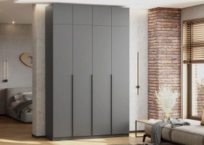 Антресоль 1600 «ШК-5» Графит серый в Миассе - miass.ok-mebel.com | фото 4