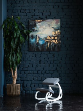 Балансирующий коленный стул Конёк Горбунёк (Белый) в Миассе - miass.ok-mebel.com | фото 4