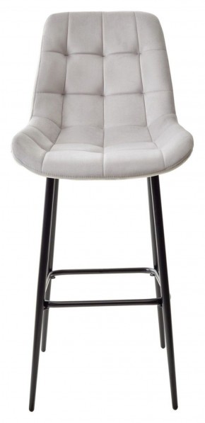 Барный стул ХОФМАН, цвет H-09 Светло-серый, велюр / черный каркас М-City в Миассе - miass.ok-mebel.com | фото 5