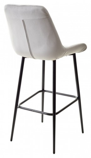 Барный стул ХОФМАН, цвет H-09 Светло-серый, велюр / черный каркас М-City в Миассе - miass.ok-mebel.com | фото 6