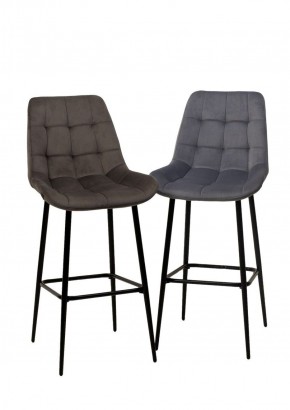 Барный стул ХОФМАН, цвет H-14 Серый, велюр / черный каркас М-City в Миассе - miass.ok-mebel.com | фото 5