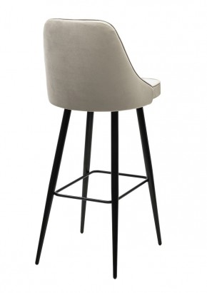 Барный стул NEPAL-BAR ЛАТТЕ #25, велюр/ черный каркас (H=78cm) М-City в Миассе - miass.ok-mebel.com | фото 2