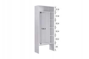 БАСКО Прихожая К1 (кашемир) в Миассе - miass.ok-mebel.com | фото 6