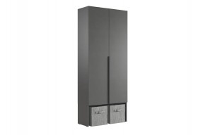 БАСКО Прихожая К5 (графит) в Миассе - miass.ok-mebel.com | фото 7