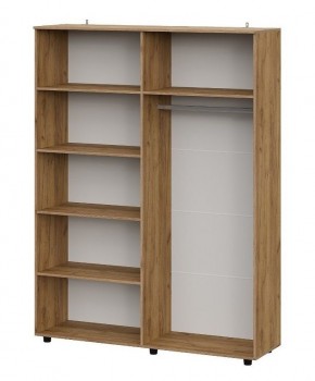БАЙКАЛ Шкаф четырехстворчатый (Графит/Дуб золотой) в Миассе - miass.ok-mebel.com | фото 2