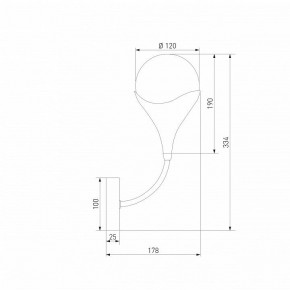 Бра Eurosvet Calyx 60169/1 никель в Миассе - miass.ok-mebel.com | фото 4