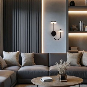 Бра Eurosvet Fungo 50388/2 LED черный в Миассе - miass.ok-mebel.com | фото 3
