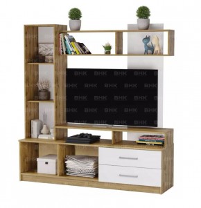 ДАРЬЯ Гостиная (Дуб вотан/Белый глянец) модульная в Миассе - miass.ok-mebel.com | фото 6