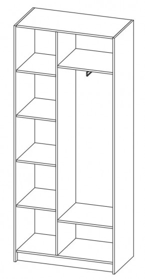 ДАРЬЯ Шкаф (Крафт серый/Крафт белый) гостиная в Миассе - miass.ok-mebel.com | фото 6