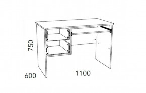 Детская Фанк Стол для компьютера НМ 009.19-05 М2 в Миассе - miass.ok-mebel.com | фото 3