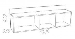 Детская Оливия Полка НМ 011.38-01 Х в Миассе - miass.ok-mebel.com | фото 3