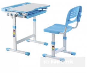 Комплект парта + стул трансформеры Cantare Blue в Миассе - miass.ok-mebel.com | фото 2
