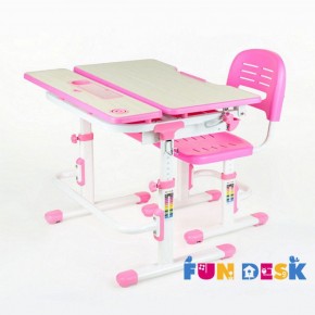 Парта-трансформер + стул Lavoro Pink в Миассе - miass.ok-mebel.com | фото 3