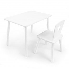 Детский комплект стол и стул «Корона» Rolti Baby (белый/белый, массив березы/мдф) в Миассе - miass.ok-mebel.com | фото