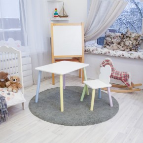 Детский комплект стол и стул «Облачко» Rolti Baby (белый/цветной, массив березы/мдф) в Миассе - miass.ok-mebel.com | фото 2