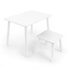 Детский комплект стол и табурет Rolti Baby (белая столешница/белое сиденье/белые ножки) в Миассе - miass.ok-mebel.com | фото 1