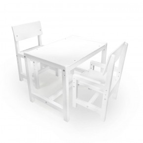 Детский растущий комплект стол и два стула  Я САМ "Лофт" (Белый, Белый) в Миассе - miass.ok-mebel.com | фото