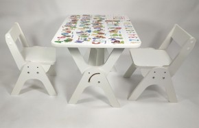 Детский растущий стол-парта и два стула Я САМ "Умка-Дуо" (Алфавит) в Миассе - miass.ok-mebel.com | фото