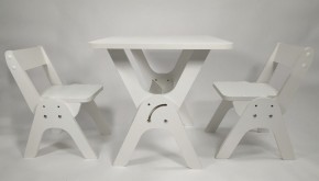 Детский растущий стол-парта и два стула Я САМ "Умка-Дуо" (Белый) в Миассе - miass.ok-mebel.com | фото