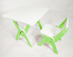 Детский растущий стол-парта и стул Я САМ "Умка" (Зеленый) в Миассе - miass.ok-mebel.com | фото