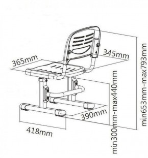 Детский стул SST3 Blue в Миассе - miass.ok-mebel.com | фото 4