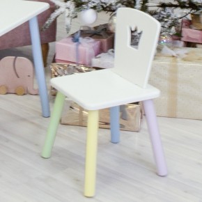 Детский стул Корона (Белый/Белый/Цветной) в Миассе - miass.ok-mebel.com | фото 1