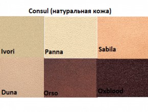 Диван двухместный Алекто Consul натуральная кожа в Миассе - miass.ok-mebel.com | фото 5