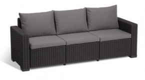 Диван Калифорния 3-х местный (California 3 Sofa), графит в Миассе - miass.ok-mebel.com | фото 2