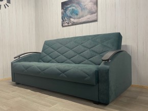 Диван Престиж-16 (НПБ+МДФ) велюр Sensey bottle green в Миассе - miass.ok-mebel.com | фото 4