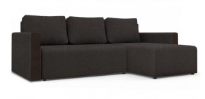 Диван угловой Алиса 3 Bahama GRAFIT - Teos Dark Brown в Миассе - miass.ok-mebel.com | фото