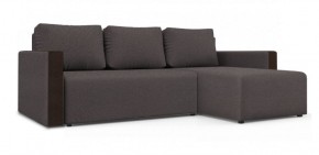 Диван угловой Алиса 3 Bahama GREY - Teos Dark Brown в Миассе - miass.ok-mebel.com | фото