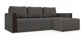 Диван угловой Алиса 3 Bahama STEEL - Teos Dark Brown в Миассе - miass.ok-mebel.com | фото