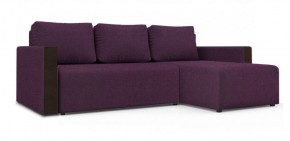 Диван угловой Алиса 3 Bahama VIOLET - Teos Dark Brown в Миассе - miass.ok-mebel.com | фото