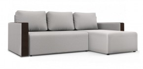 Диван угловой Алиса 3 Bahama WHITE - Teos Dark Brown в Миассе - miass.ok-mebel.com | фото