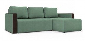 Диван угловой Алиса 3 Vital ALOE - Teos Dark Brown в Миассе - miass.ok-mebel.com | фото