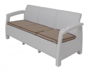 Диван Yalta Premium Sofa 3 Set (Ялта) белый (+подушки под спину) в Миассе - miass.ok-mebel.com | фото