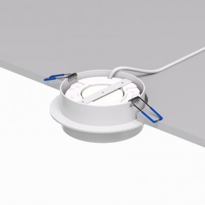 DK2090-WH Встраиваемый светильник FLAT, IP 20, до 15 Вт, GX53, LED, белый, алюминий в Миассе - miass.ok-mebel.com | фото 3