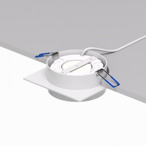 DK2091-WH Встраиваемый светильник FLAT, IP 20, до 15 Вт, GX53, LED, белый, алюминий в Миассе - miass.ok-mebel.com | фото 4